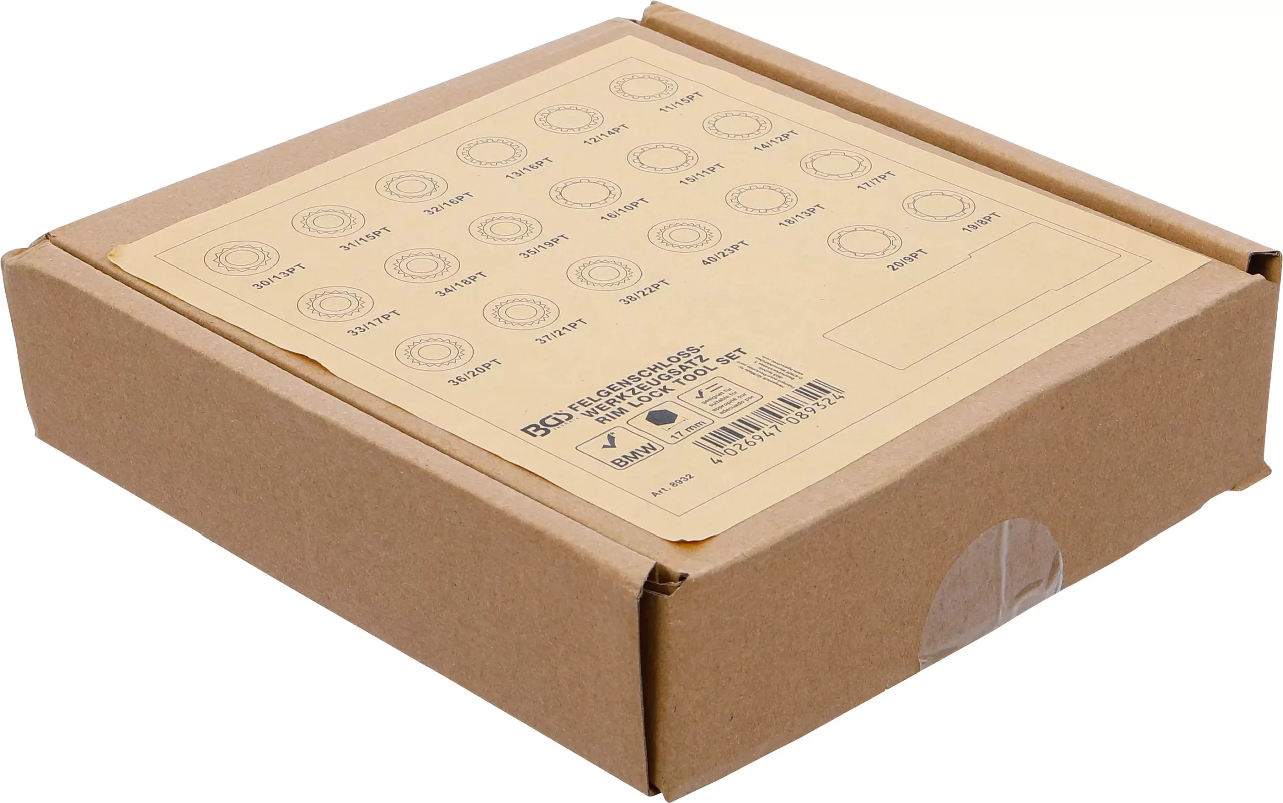 Insert de servante d'atelier 1/6 : Jeu d’outils pour écrous antivol pour BMW | 21 pièces – Image 3