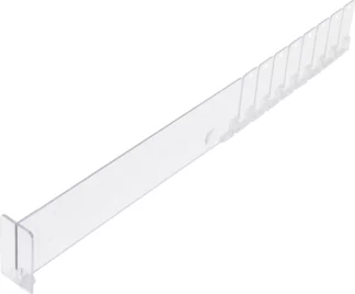 Séparateur en plastique | transparent | 285 / 480 x 60 mm