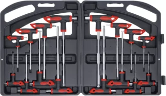 Clés poignée T | six pans intérieurs / profil en T (pour Torx) | 16 pièces