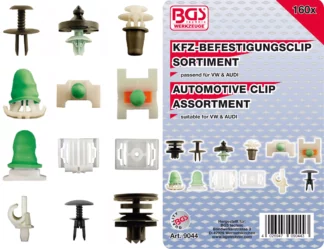 Assortiment de clips de fixation automobiles pour Audi & VW | 160 pièces