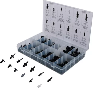 Assortiment de clips de fixation automobiles pour VW, Audi, Volvo, Chrysler, Ford & Mercedes-Benz | 350 pièces