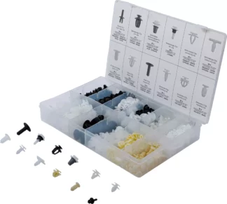 Assortiment de clips de fixation automobiles pour Peugeot & Citroën | 345 pièces
