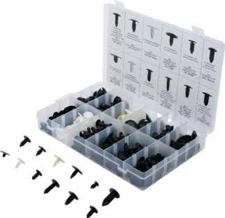 Assortiment de clips « arbre de Noël » pour GM, VW, Chrysler, BMW, Nissan, Ford | 340 pièces