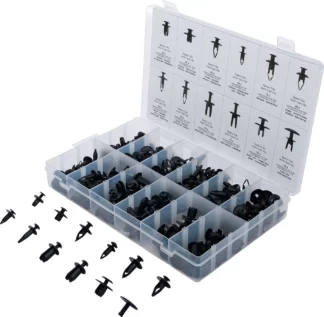 Assortiment de chevilles d’écartement pour Mazda, Honda, Ford, Nissan, VW | 240 pièces