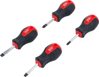 Jeu de tournevis pour carburateur | Plats / cruciformes PZ | longueur de la lame 40 mm | 4 pièces