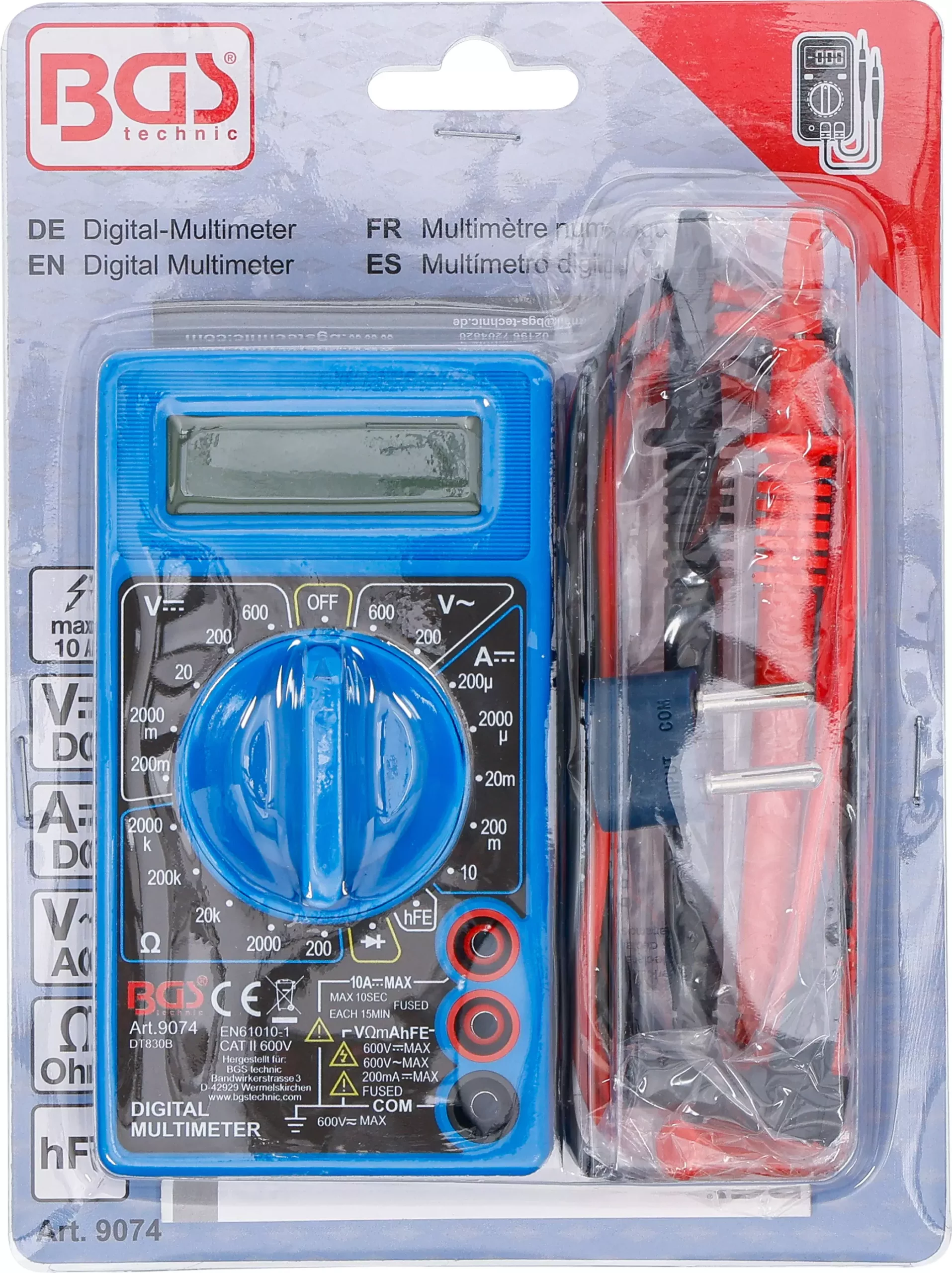 Multimètre numérique | 3 1/2 chiffres – Image 3