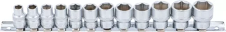 Jeu de Douilles, six pans | 10 mm (3/8") | 8 - 19 mm | 12 pièces