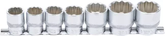 Jeu de Douilles, douze pans | 12,5 mm (1/2") | 20 - 32 mm | 7 pièces