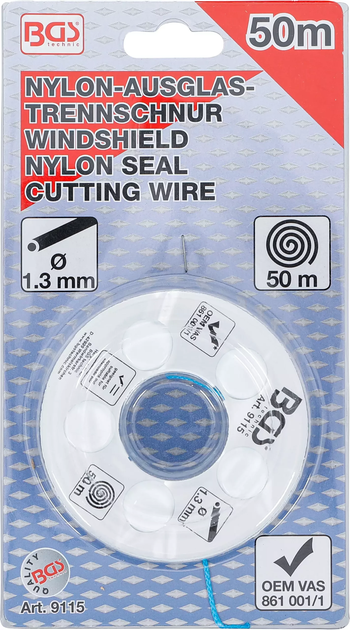 Fil de coupe nylon pour démontage de vitres | 50 m | 115 daN – Image 3