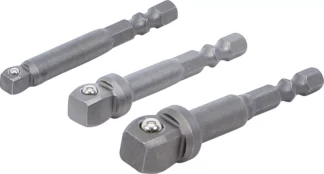 Jeu d’adaptateurs à bascule de perceuse | 6,3 mm (1/4") | 3 pièces