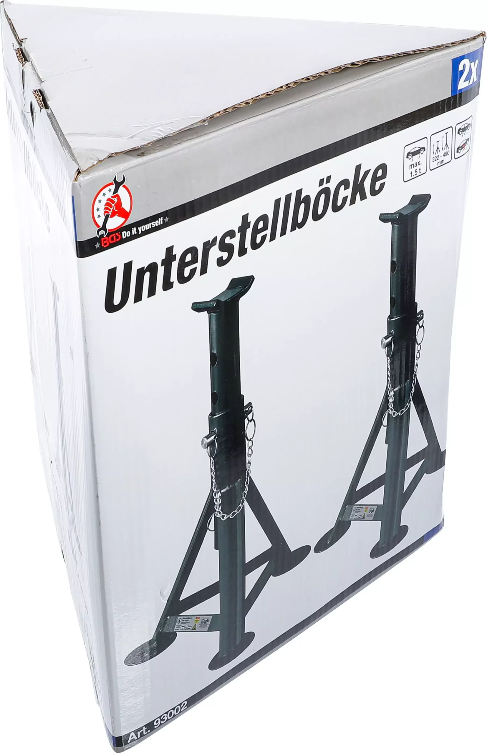 Chandelles du support | capacité de charge 1500 kg/paire | course 322 - 490 mm | 1 paire – Image 5