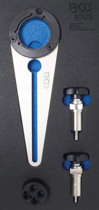 Insert de servante d'atelier 1/3 : Jeu de cales et d’outils de rotation de poulie pour vilebrequin | pour BMW 2.5D