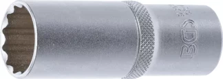 Douille pour clé, douze pans, longue | 12,5 mm (1/2") | 21 mm