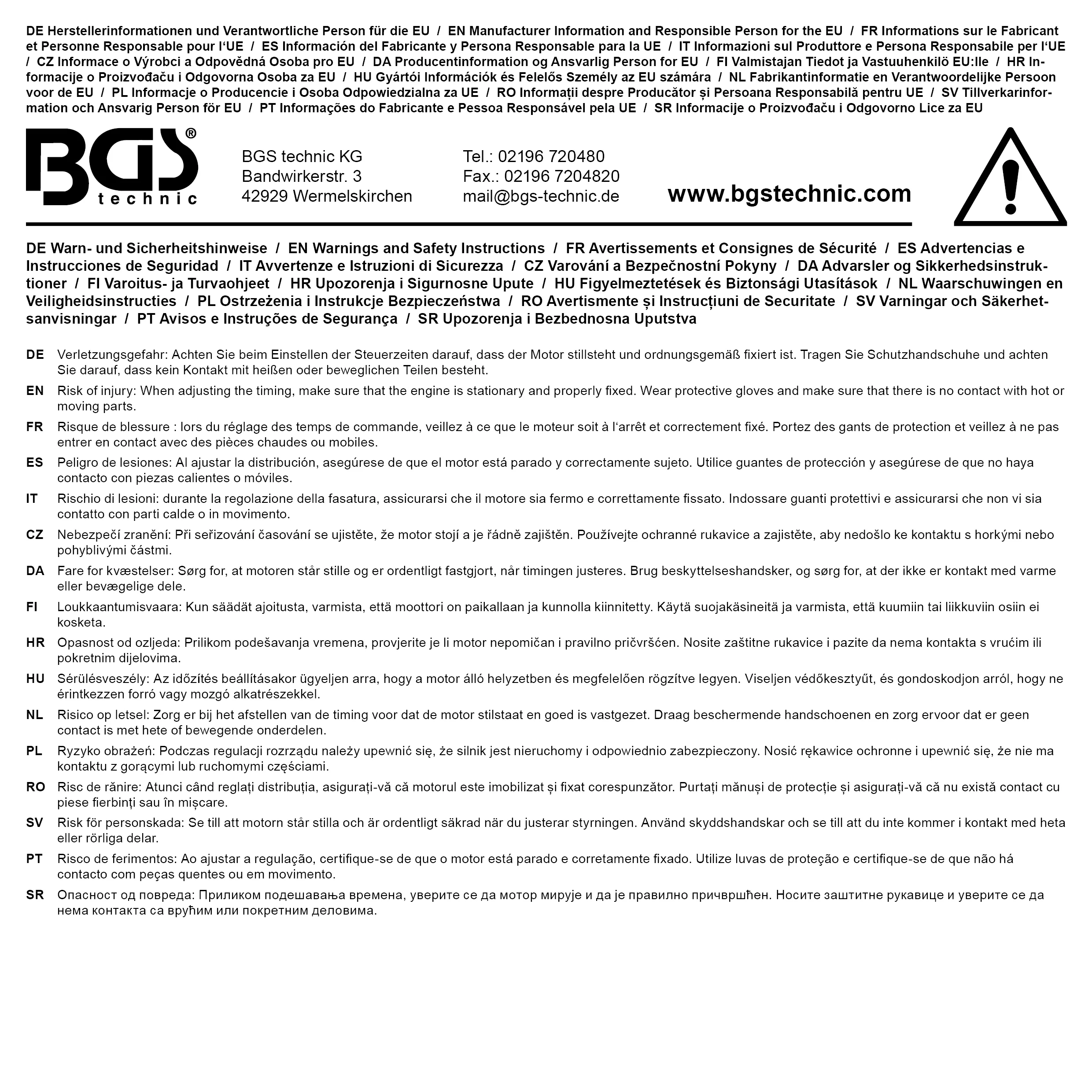 Outil de montage de chaîne distribution pour | pour Mercedes-Benz moteur 651 | 10 pièces – Image 7