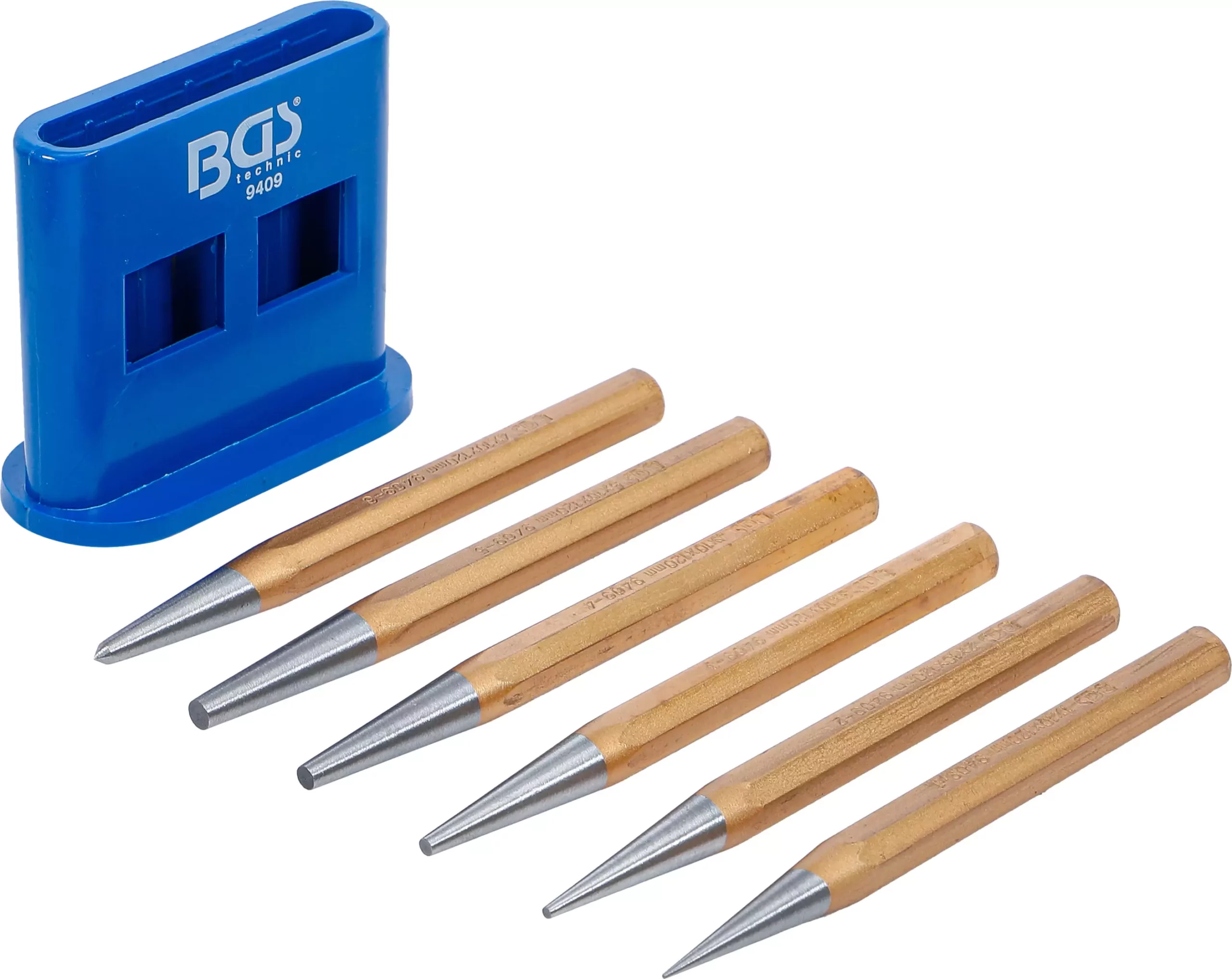 Jeu de chasse-goupilles/pointeaux | 120 mm | 1 - 5 mm | 6 pièces – Image 2