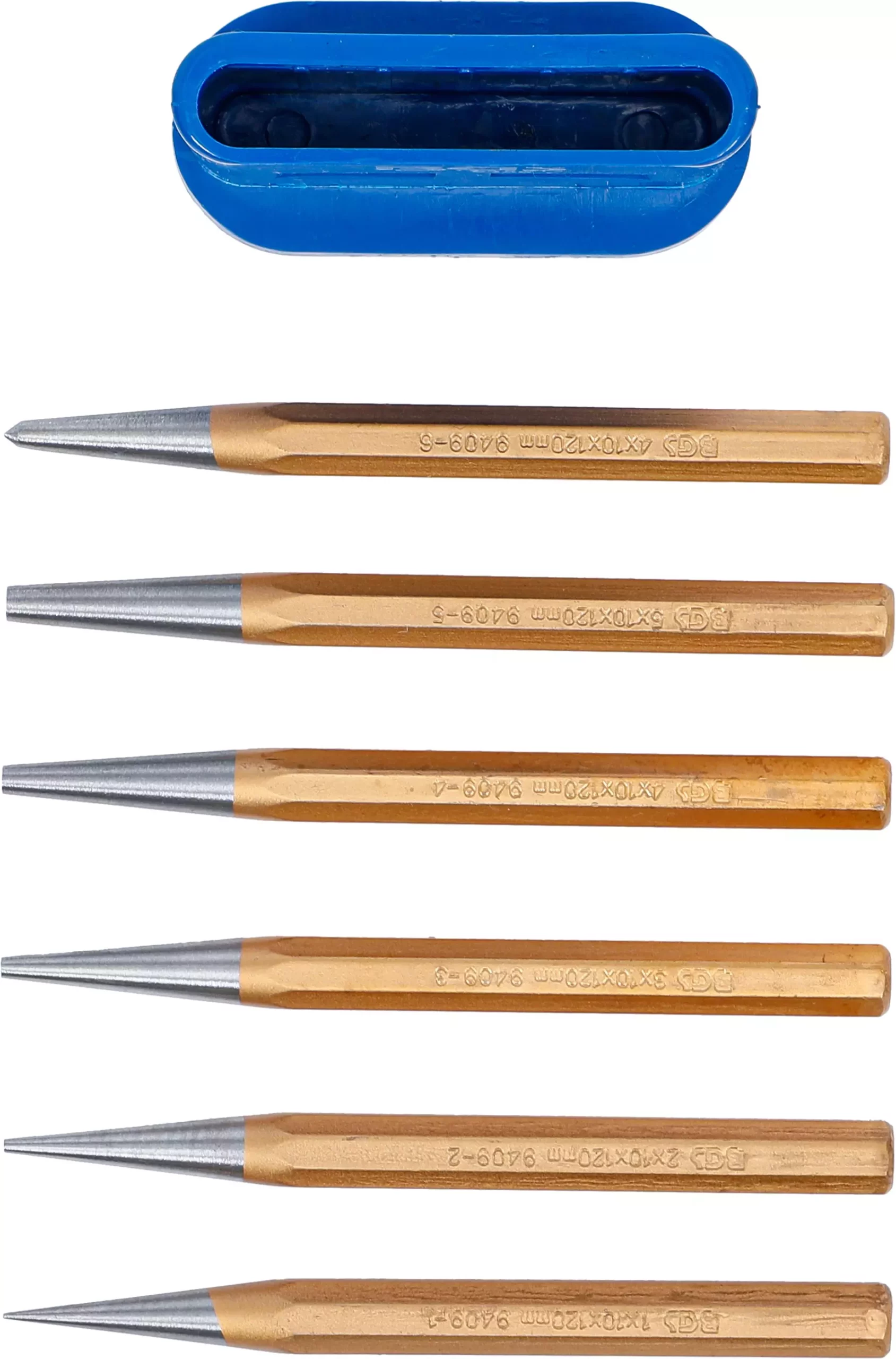 Jeu de chasse-goupilles/pointeaux | 120 mm | 1 - 5 mm | 6 pièces – Image 4