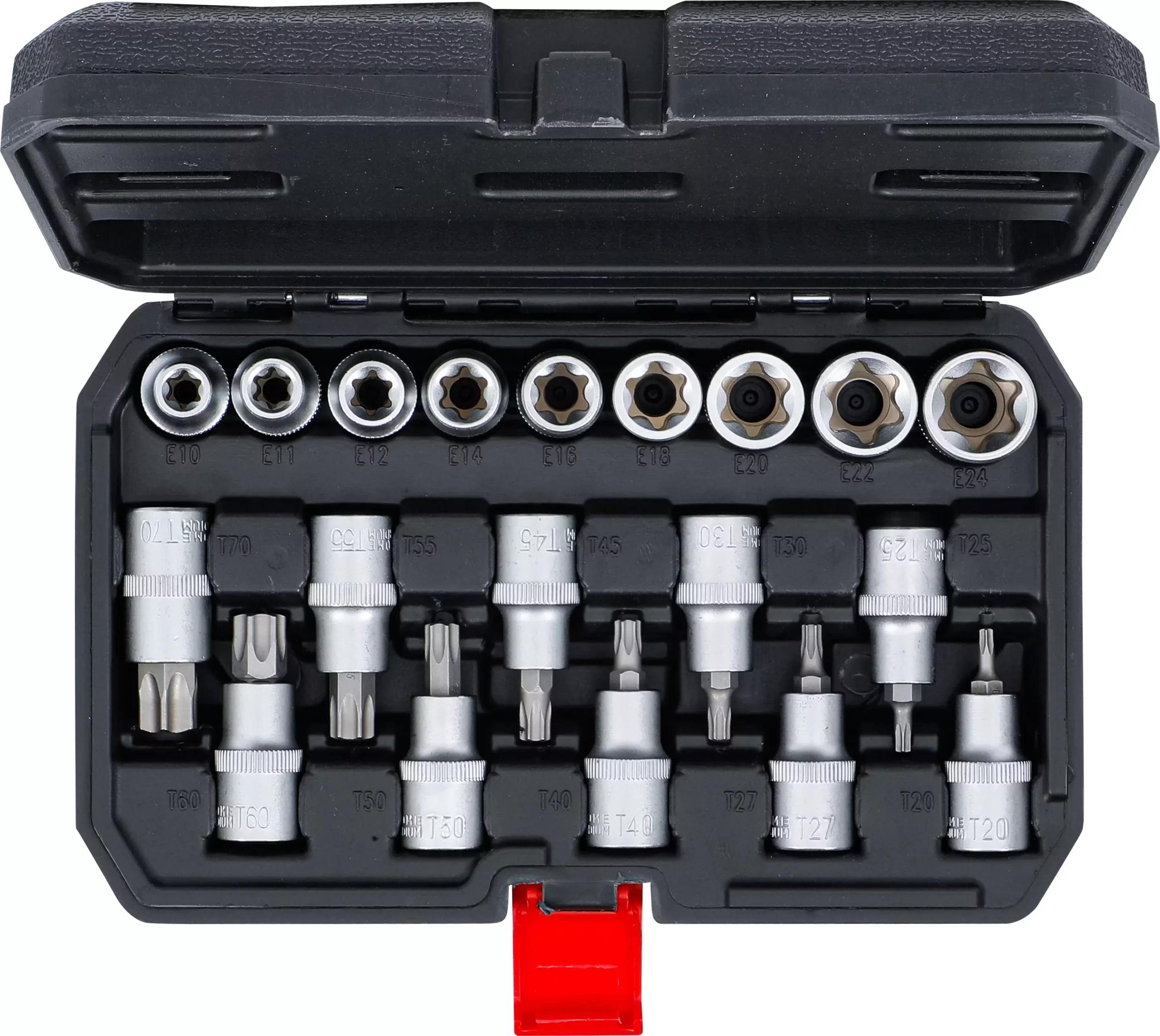 Jeu d’embouts/de douilles | 12,5 mm (1/2") | profil en T (pour Torx) / Profil E | 19 pièces – Image 4