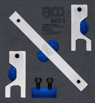 Insert de servante d'atelier 1/6 : Jeu d’outils de réglage d’arbre d’équilibrage | pour Mercedes-Benz OM651