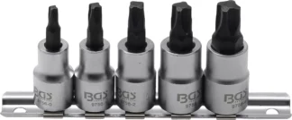 Jeu de douilles à embouts | 10 mm (3/8") | profil carré (pour MTS-Mortorq) MTS0 - MTS04 | 5 pièces