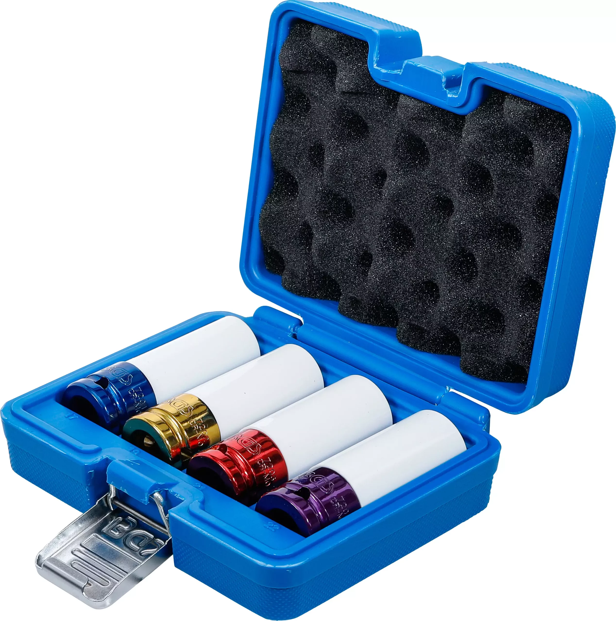 Jeu de douilles de puissance avec protection | 12,5 mm (1/2") | 17 / 19 / 21 / 22 mm | 4 pièces – Image 3