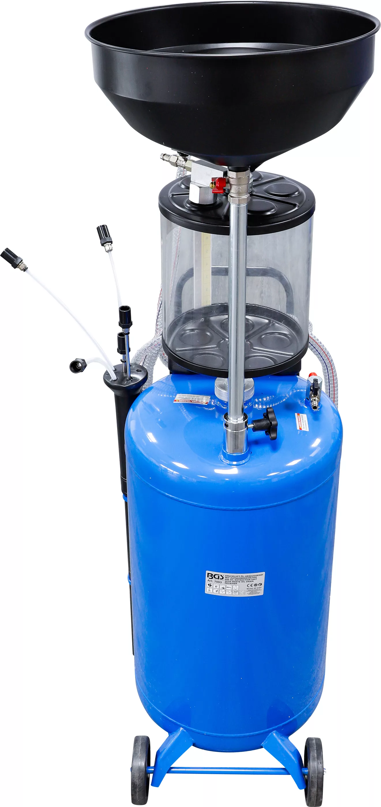 Vidangeur pneumatique d’huile avec récupérateur d’huile usée | 80 l – Image 10