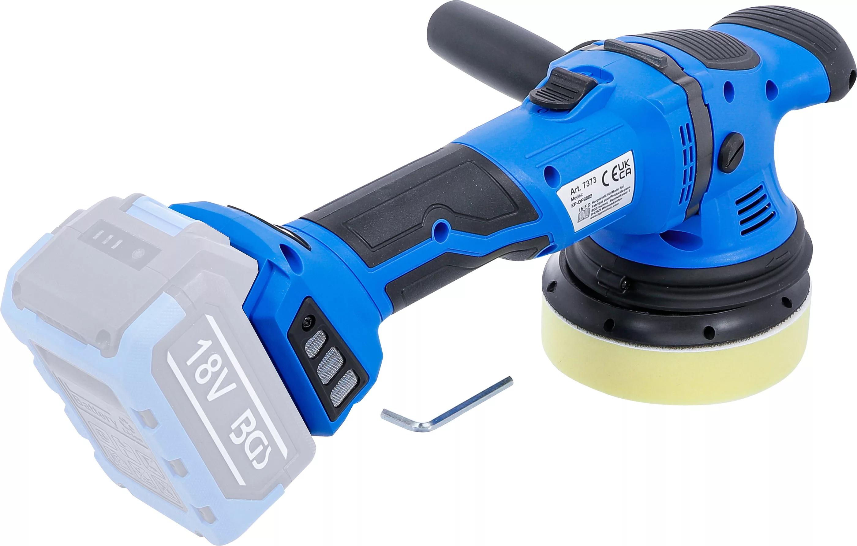 Jeu de polisseuse excentrique sur batterie | sans balais | 18 V | avec batterie et chargeur rapide – Image 14