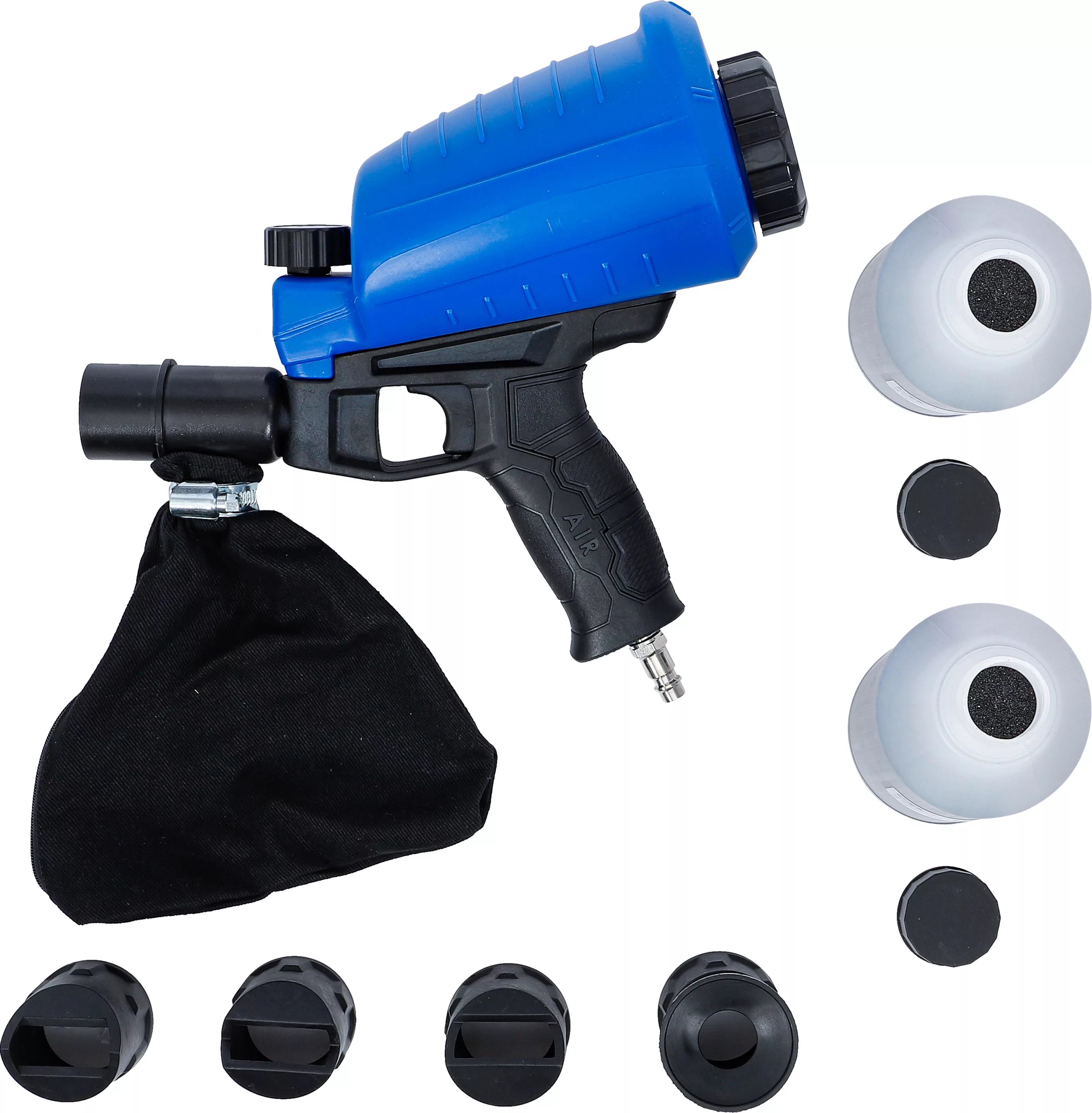 Pistolet de sablage pneumatique avec accessoires| 3 pièces – Image 10