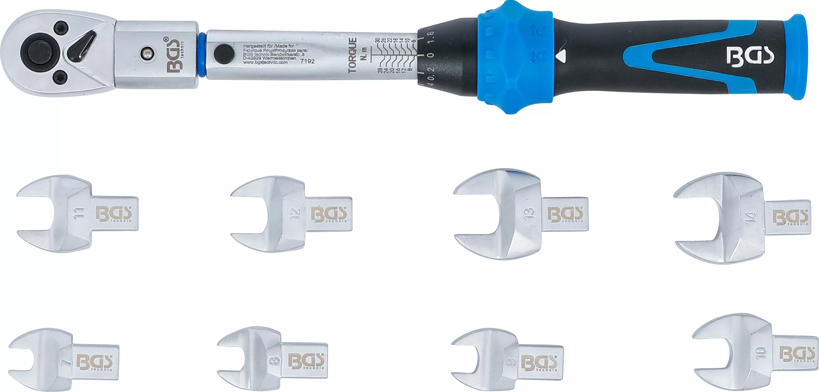 Jeu de clés dynamométriques | pour outils enfichables de 9 x 12 mm | 6 - 30 Nm | 10 pièces – Image 13