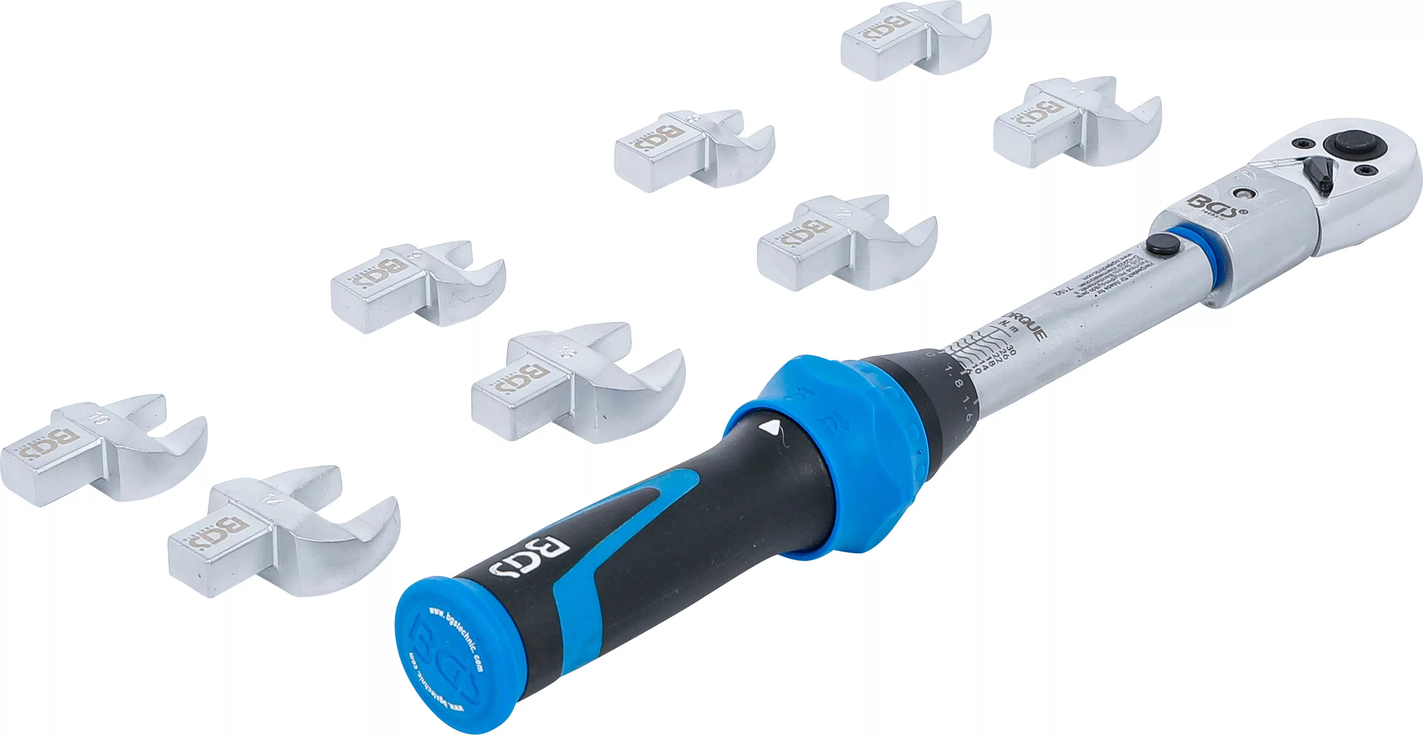 Jeu de clés dynamométriques | pour outils enfichables de 9 x 12 mm | 6 - 30 Nm | 10 pièces – Image 15