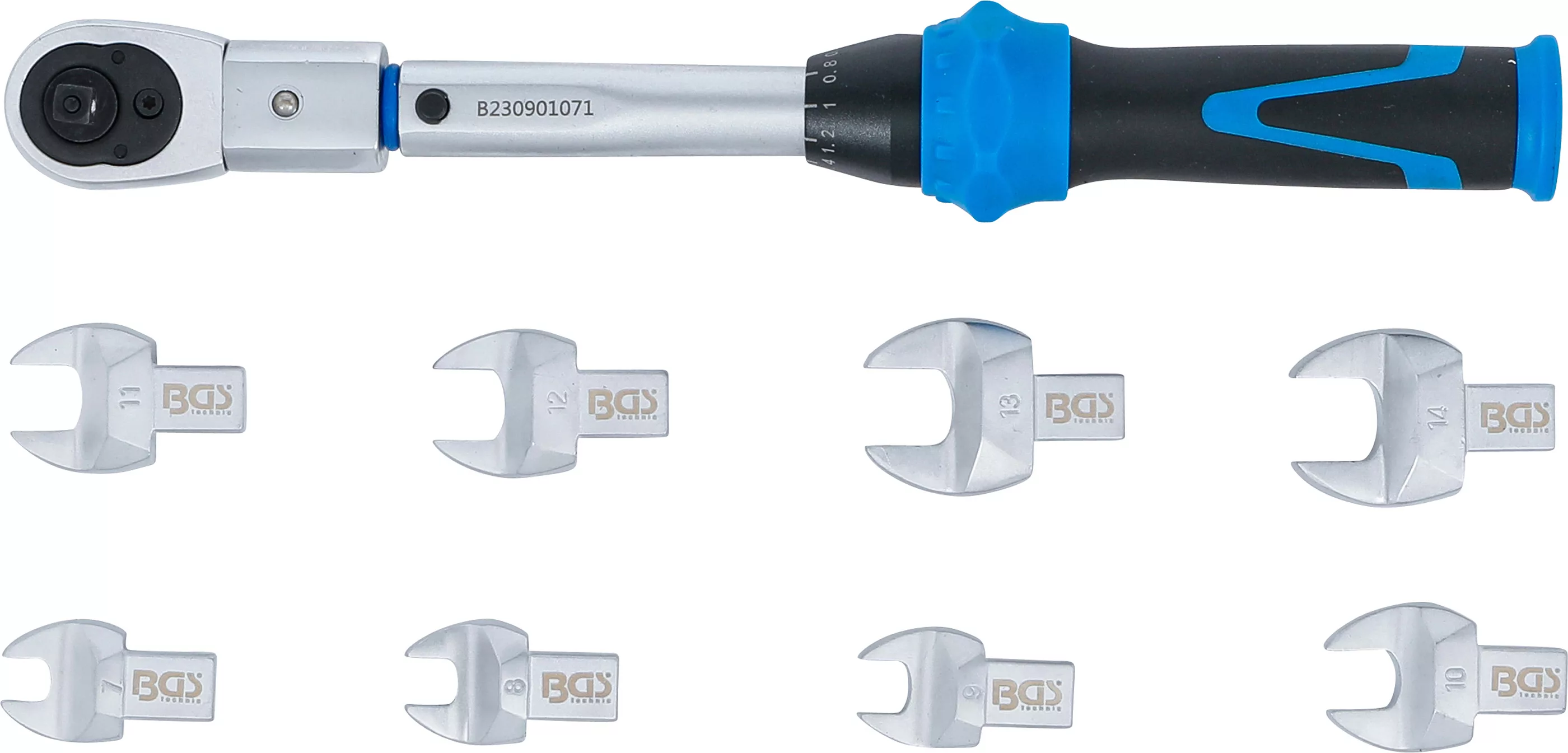 Jeu de clés dynamométriques | pour outils enfichables de 9 x 12 mm | 6 - 30 Nm | 10 pièces – Image 16