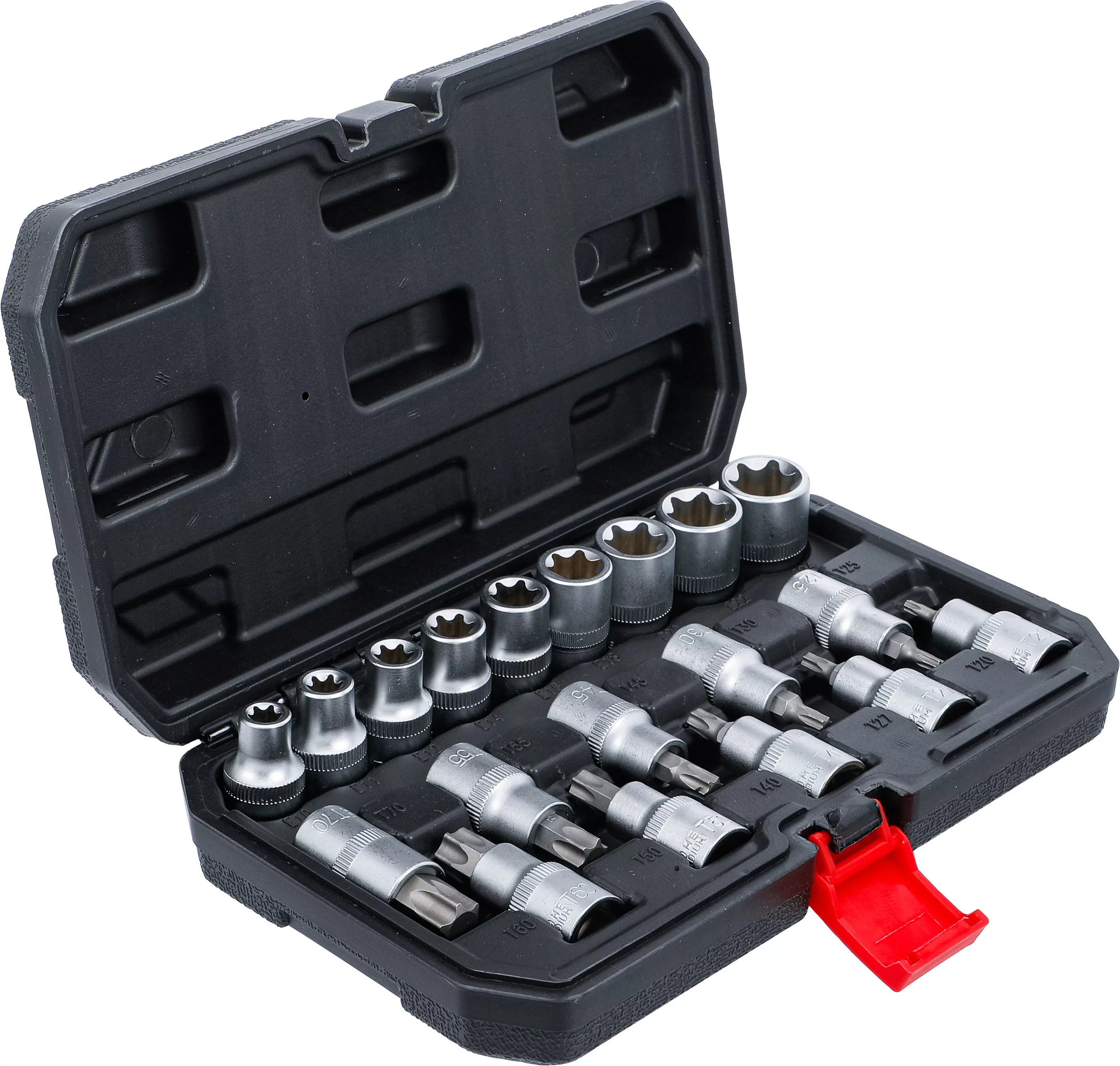 Jeu d’embouts/de douilles | 12,5 mm (1/2") | profil en T (pour Torx) / Profil E | 19 pièces – Image 9