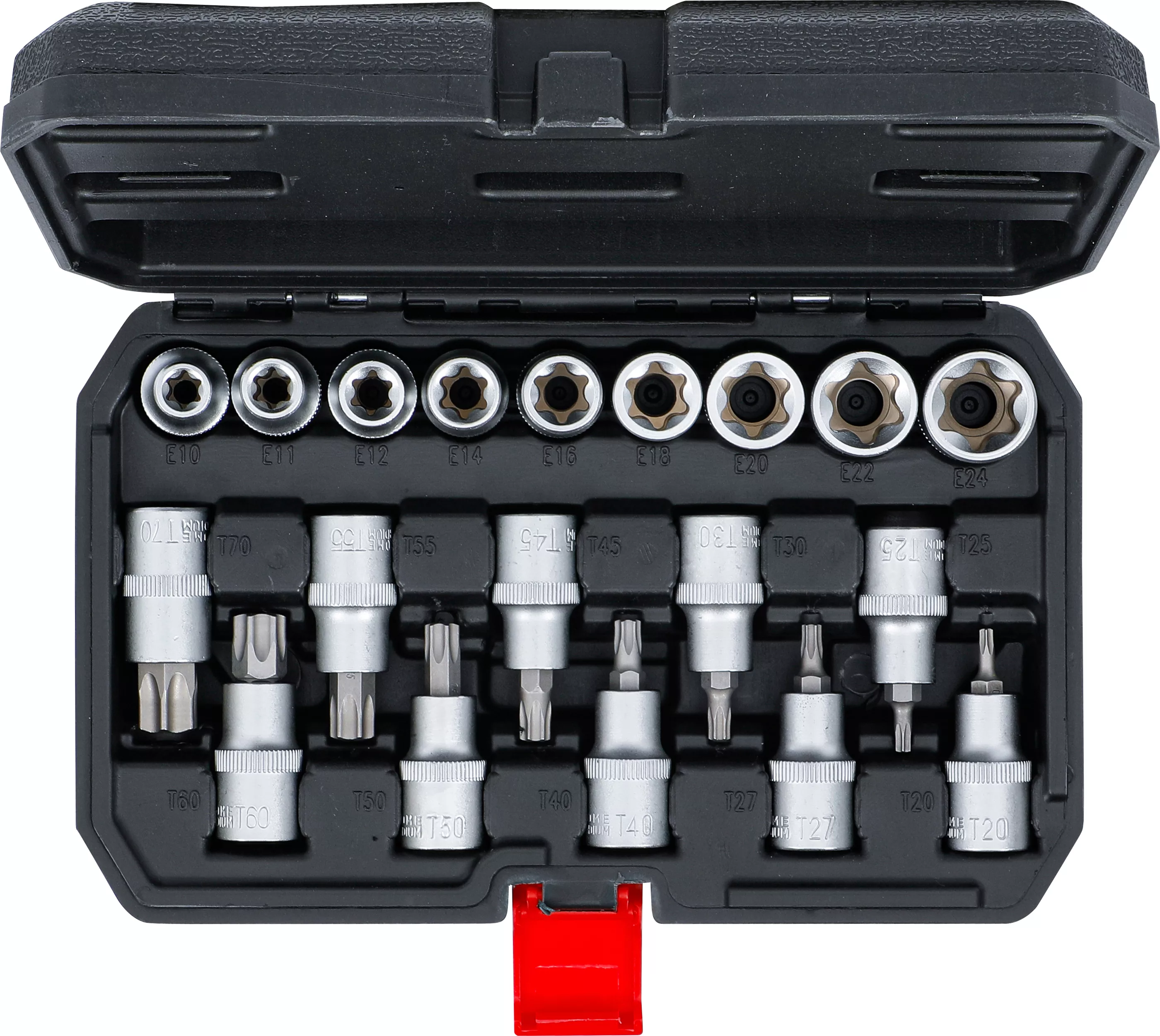 Jeu d’embouts/de douilles | 12,5 mm (1/2") | profil en T (pour Torx) / Profil E | 19 pièces – Image 11