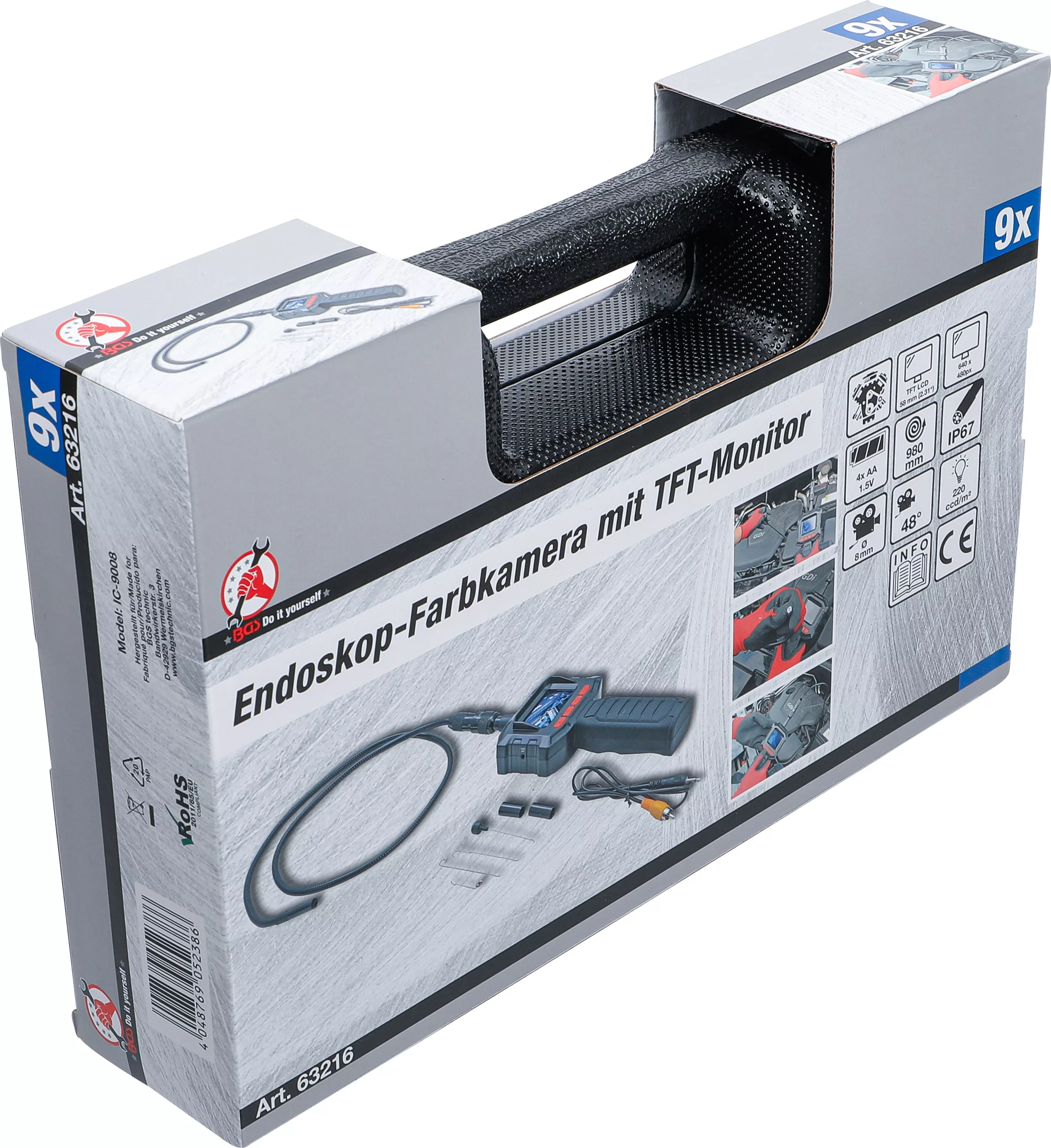 Endoscope couleur avec écran TFT | Tête de caméra Ø 8 mm – Image 16